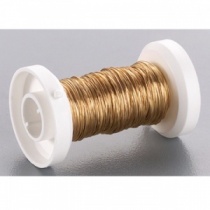Gold coloured wire, 0.25mm x 30m